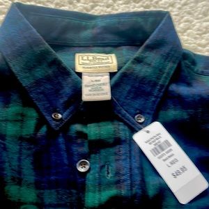 L.L bean brand new mens flannel , never worn